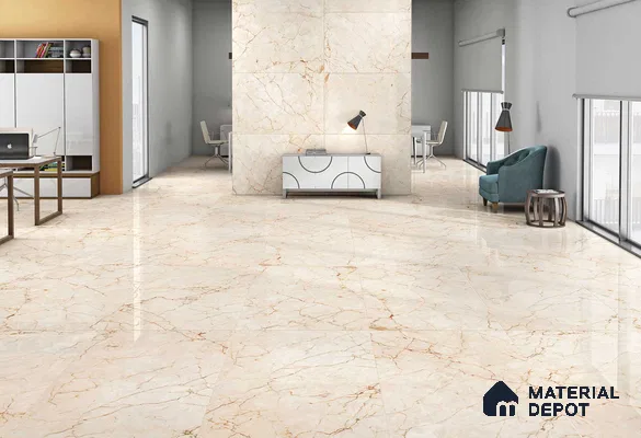 Carving Floor & Wall Tile TL 05614 Gravier Rosalia 2 ft x 4 ft Vitrified Carving Matte Finish - 9 mm | 6 Random Design | Suitable for Living Room, Bedroom, Bathroom