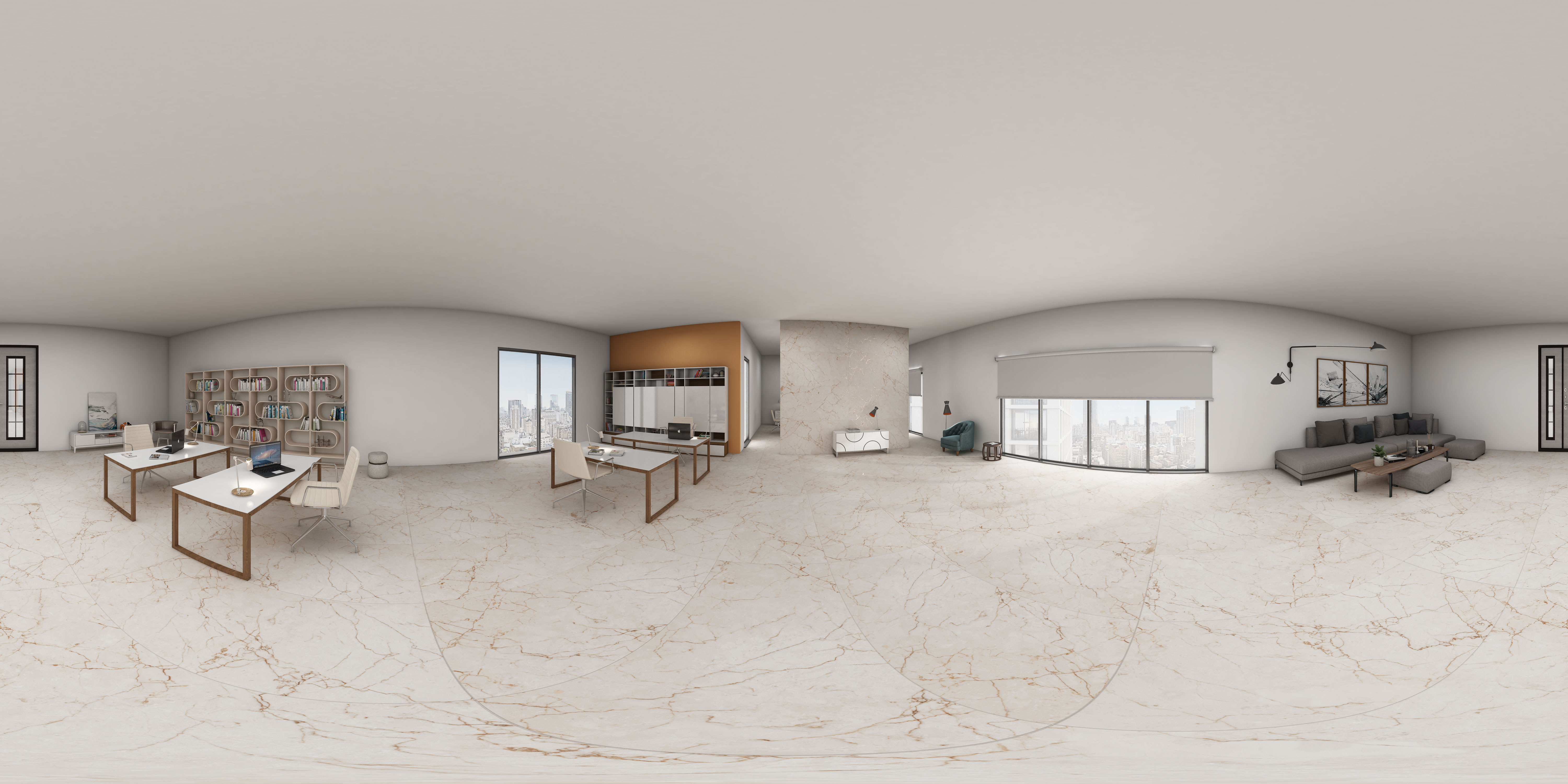 Carving Floor & Wall Tile TL 05614 Gravier Rosalia 2 ft x 4 ft Vitrified Carving Matte Finish - 9 mm | 6 Random Design | Suitable for Living Room, Bedroom, Bathroom