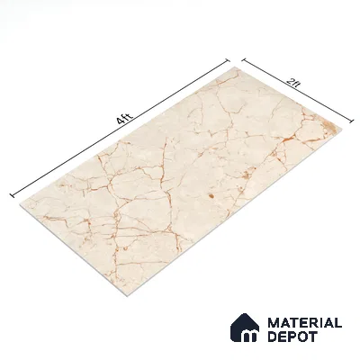 Carving Floor & Wall Tile TL 05614 Gravier Rosalia 2 ft x 4 ft Vitrified Carving Matte Finish - 9 mm | 6 Random Design | Suitable for Living Room, Bedroom, Bathroom