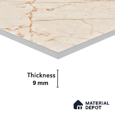 Carving Floor & Wall Tile TL 05614 Gravier Rosalia 2 ft x 4 ft Vitrified Carving Matte Finish - 9 mm | 6 Random Design | Suitable for Living Room, Bedroom, Bathroom