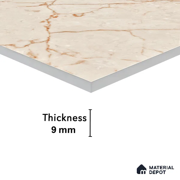 Carving Floor & Wall Tile TL 05614 Gravier Rosalia 2 ft x 4 ft Vitrified Carving Matte Finish - 9 mm | 6 Random Design | Suitable for Living Room, Bedroom, Bathroom