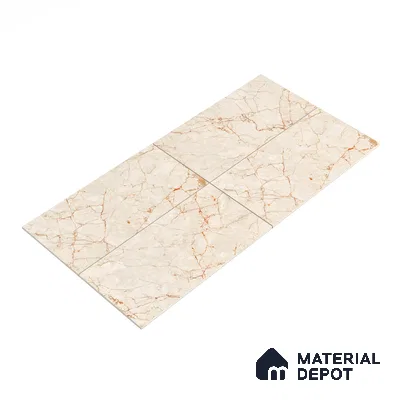 Carving Floor & Wall Tile TL 05614 Gravier Rosalia 2 ft x 4 ft Vitrified Carving Matte Finish - 9 mm | 6 Random Design | Suitable for Living Room, Bedroom, Bathroom