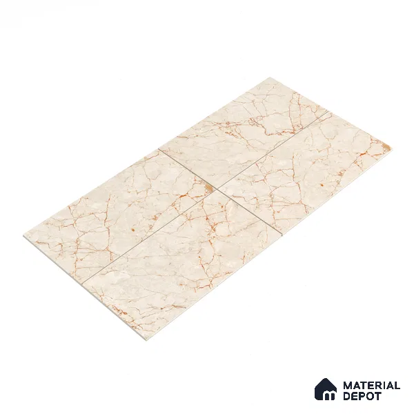 Carving Floor & Wall Tile TL 05614 Gravier Rosalia 2 ft x 4 ft Vitrified Carving Matte Finish - 9 mm | 6 Random Design | Suitable for Living Room, Bedroom, Bathroom