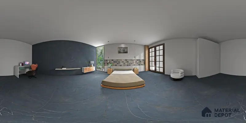 Highlighter Wall Tile TL 05612 F Gravier Subtle Viola Decor 2 ft x 4 ft Vitrified Rustic Carving Matte Finish - 9 mm | 4 Random Design | Suitable for Living Room, Bedroom, Bathroom