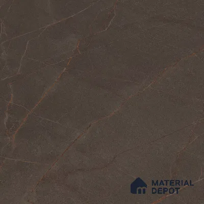 Carving Floor & Wall Tile TL 05612 B Gravier Subtle Choco 2 ft x 4 ft Vitrified Rustic Carving Matte Finish - 9 mm | 6 Random Design | Suitable for Living Room, Bedroom, Bathroom (Sample)