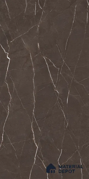 Carving Floor & Wall Tile TL 05612 B Gravier Subtle Choco 2 ft x 4 ft Vitrified Rustic Carving Matte Finish - 9 mm | 6 Random Design | Suitable for Living Room, Bedroom, Bathroom (Sample)
