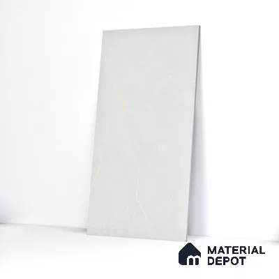Carving Floor & Wall Tile TL 05612 D Gravier Subtle Bianco 2 ft x 4 ft Vitrified Rustic Carving Matte Finish - 9 mm | 6 Random Design | Suitable for Living Room, Bedroom, Bathroom (Sample)