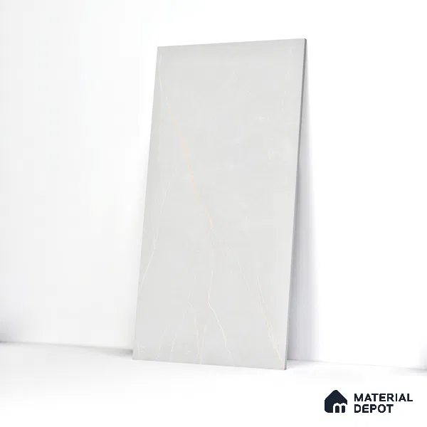 Carving Floor & Wall Tile TL 05612 D Gravier Subtle Bianco 2 ft x 4 ft Vitrified Rustic Carving Matte Finish - 9 mm | 6 Random Design | Suitable for Living Room, Bedroom, Bathroom (Sample)