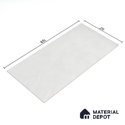 Carving Floor & Wall Tile TL 05612 D Gravier Subtle Bianco 2 ft x 4 ft Vitrified Rustic Carving Matte Finish - 9 mm | 6 Random Design | Suitable for Living Room, Bedroom, Bathroom (Sample)