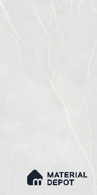 Carving Floor & Wall Tile TL 05612 D Gravier Subtle Bianco 2 ft x 4 ft Vitrified Rustic Carving Matte Finish - 9 mm | 6 Random Design | Suitable for Living Room, Bedroom, Bathroom (Sample)