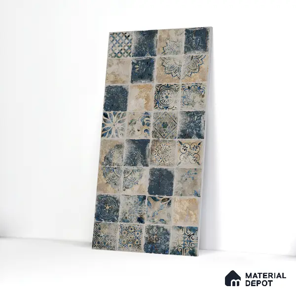 Highlighter Wall Tile TL 05612 F Gravier Subtle Viola Decor 2 ft x 4 ft Vitrified Rustic Carving Matte Finish - 9 mm | 4 Random Design | Suitable for Living Room, Bedroom, Bathroom
