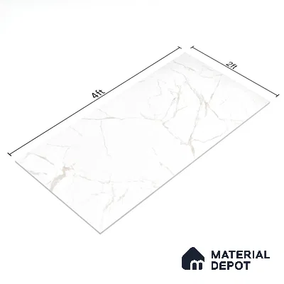Carving Floor & Wall Tile TL 05613 Gravier Zenith 2 ft x 4 ft Vitrified Carving Matte Finish - 9 mm | 6 Random Design | Suitable for Living Room, Bedroom, Bathroom
