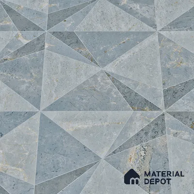 Highlighter Carving Wall Tile TL 05816 B Gravier Aqua Mint Decor 2 ft x 4 ft Vitrified Carving Matte Finish - 9 mm | Suitable for Living Room, Bedroom, Bathroom
