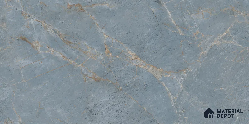 Carving Floor & Wall Tile TL 05816 Gravier Aqua Mint 2 ft x 4 ft Vitrified Carving Matte Finish - 9 mm | 10 Random Design | Suitable for Living Room, Bedroom, Bathroom