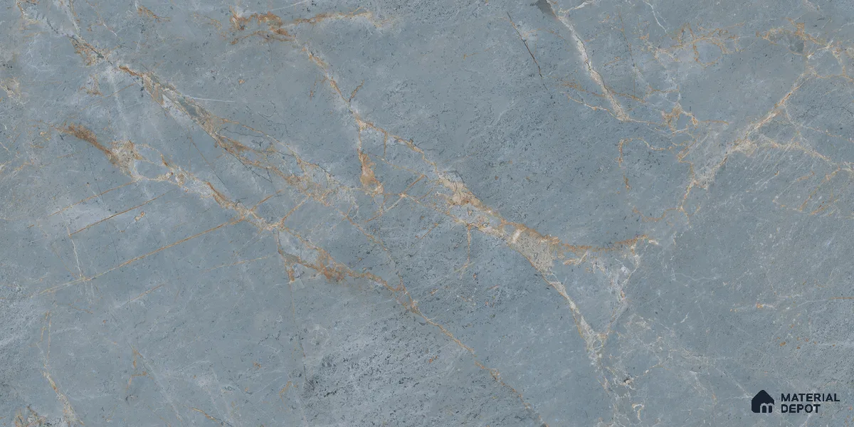Carving Floor & Wall Tile TL 05816 Gravier Aqua Mint 2 ft x 4 ft Vitrified Carving Matte Finish - 9 mm | 10 Random Design | Suitable for Living Room, Bedroom, Bathroom
