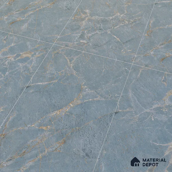 Carving Floor & Wall Tile TL 05816 Gravier Aqua Mint 2 ft x 4 ft Vitrified Carving Matte Finish - 9 mm | 10 Random Design | Suitable for Living Room, Bedroom, Bathroom