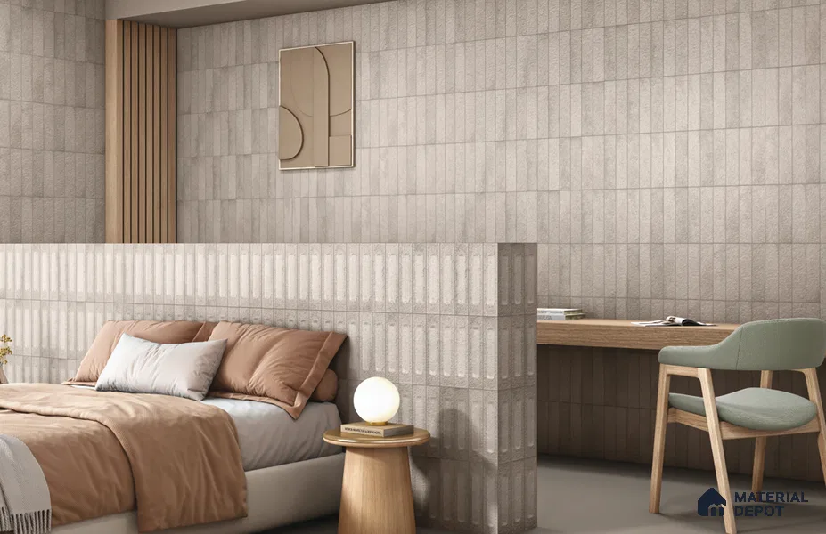 Subway Wall Tile TL 11506 F Fruna Bruno 10 inc x 2 inc Vitrified Whitebody Digimatt Finish - 8 mm | Suitable for Kitchen & Bathroom | Minimum 3 mm Spacer is Mandatory