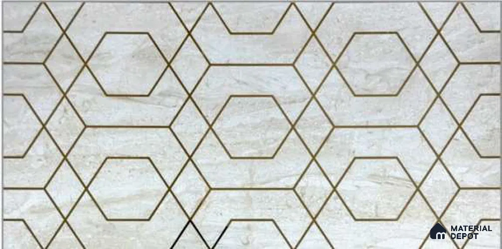 Glass Highlighter Wall Tile TL 12974 Twilight Ember 2 ft x 1 ft Glossy Finish Vitrified Tile - 9 mm | Suitable for Kitchen Wall, Bathroom Wall & Accent/Feature Wall