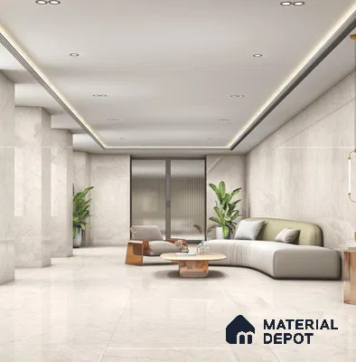 Large Format Endless Floor & Wall Tile TL 10578 Venezia Almond 8 ft x 4 ft Colour Body Vitrified Glossy Finish - 9 mm | Suitable for Living Room, Bedroom, Bathroom | Adhesive and Spacers Must be Used During Installation