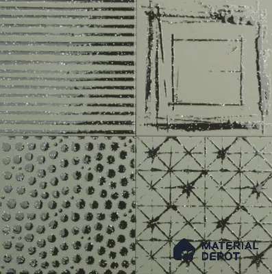 Subway Floor & Wall Tile TL 11521 Sanford Green Decor 8 inc x 8 inc Anti Skid Vitrified Whitebody Digimatt Finish - 8.5 mm | Suitable for Kitchen & Bathroom | Minimum 3 mm Spacer is Mandatory