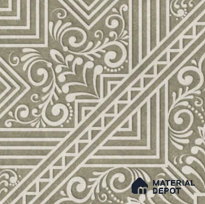 Moroccan Carpet Floor & Wall TL 11514 C Levels Forest Center 8 inc x 8 inc Anti Skid Vitrified Whitebody Digimatt Finish - 8 mm | Suitable for Living Room,Bedroom,Dining & Kitchen | Minimum 3 mm Spacer is Mandatory