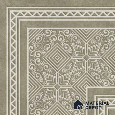 Moroccan Carpet Floor TL 11514 Levels Forest Corner 8 inc x 8 inc Anti Skid Vitrified Whitebody Digimatt Finish - 8 mm | Suitable for Living Room,Bedroom,Dining & Kitchen | Minimum 3 mm Spacer is Mandatory