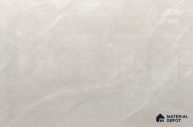 Large Format Marble Floor & Wall Tile TL 11475 Neo Armani Bianco 6 ft x 4 ft Vitrified Glossy Finish - 9 mm | 4 Random Design | Suitable for Living Room, Bedroom, Dining & Office | Adhesive and Spacers Must be Used During Installation