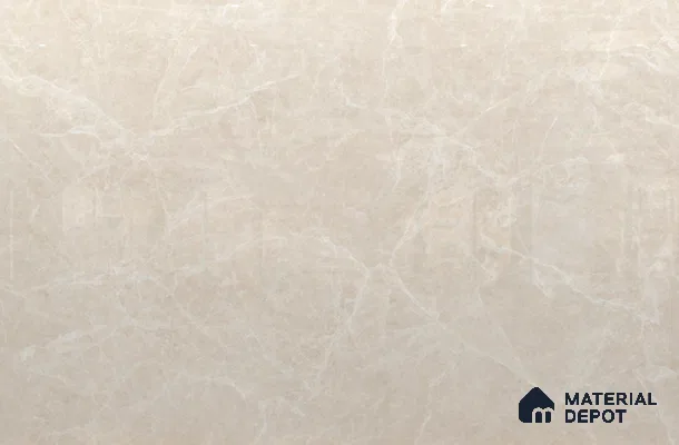 Large Formate Marble Floor & Wall Tile TL 11464 B Astra Raw Cotton 6 ft x 4 ft Vitrified Lush Finish - 9 mm | 4 Random Design | Suitable for Living Room, Bedroom, Dining & Office