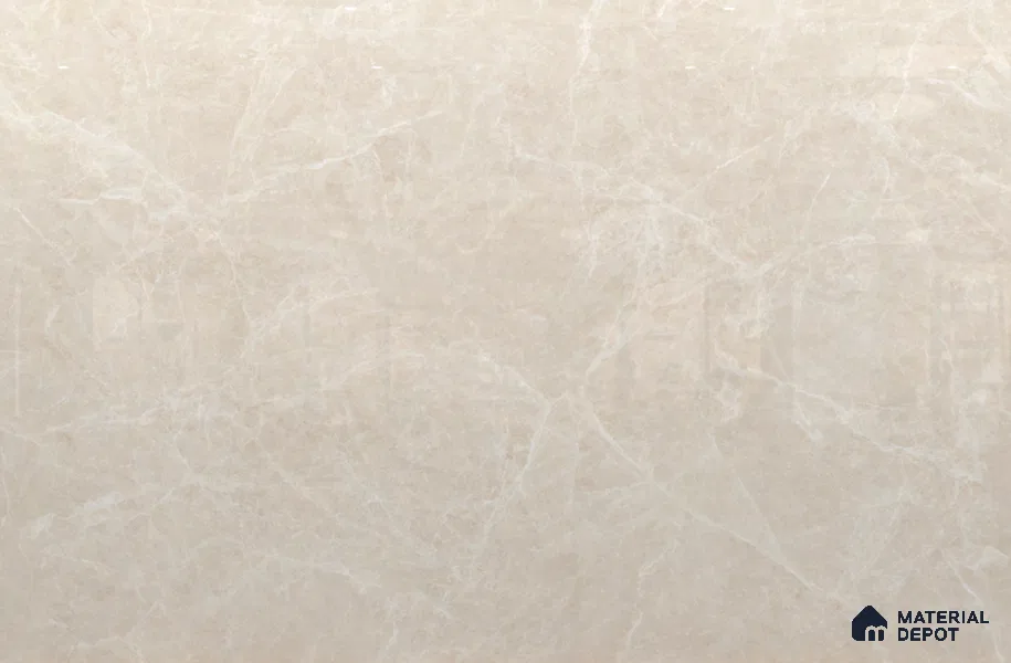 Large Formate Marble Floor & Wall Tile TL 11464 B Astra Raw Cotton 6 ft x 4 ft Vitrified Lush Finish - 9 mm | 4 Random Design | Suitable for Living Room, Bedroom, Dining & Office