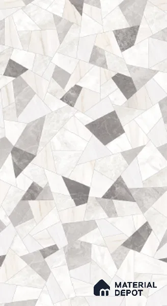 Large Formate Terrazzo Floor & Wall Tile TL 11410 C Lasa Elegan Decor 8 ft x 4 ft Vitrified Color Body Sinker Finish - 9 mm | Suitable for Living Room, Bedroom, Bathroom | Adhesive and Spacers Must be Used During Installation