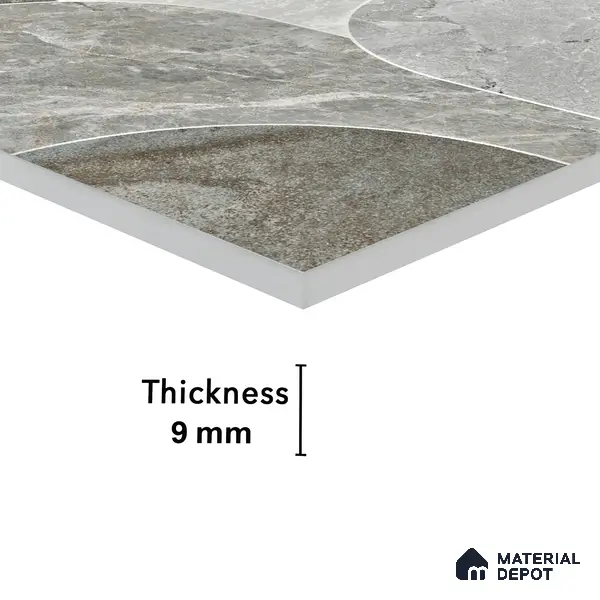 Highlighter Wall Tile TL 05507 B Altai Green Mist Decor 2 ft x 4 ft Vitrified Lush Plus Matte Finish - 9 mm | Suitable for Living Room, Bedroom, Bathroom, Kitchen