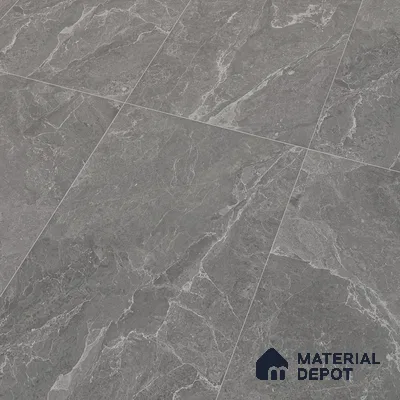 Marble Floor & Wall Tile TL 05509 C Lisburn Grey 2 ft x 4 ft Vitrified Lush Plus Matte Finish - 9 mm | 6 Random Design | Suitable for Living Room, Bedroom, Bathroom, Kitchen