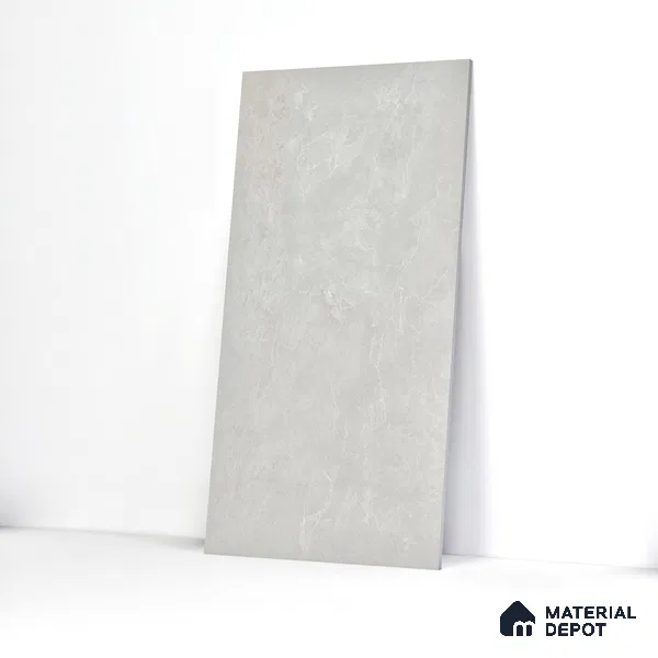 Marble Floor & Wall Tile TL 05509 Lisburn Bianco 2 ft x 4 ft Vitrified Lush Plus Matte Finish - 9 mm | 6 Random Design | Suitable for Living Room, Bedroom, Bathroom, Kitchen
