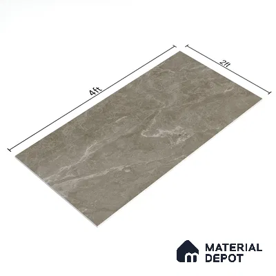 Marble Floor & Wall Tile TL 05510 B Lisburn Forest 2 ft x 4 ft Vitrified Lush Plus Matte Finish - 9 mm | 6 Random Design | Suitable for Living Room, Bedroom, Bathroom, Kitchen