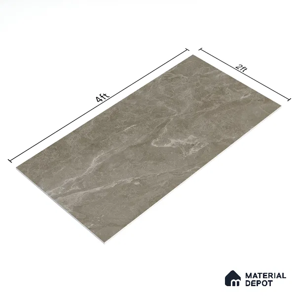Marble Floor & Wall Tile TL 05510 B Lisburn Forest 2 ft x 4 ft Vitrified Lush Plus Matte Finish - 9 mm | 6 Random Design | Suitable for Living Room, Bedroom, Bathroom, Kitchen