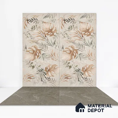 Marble Floor & Wall Tile TL 05510 B Lisburn Forest 2 ft x 4 ft Vitrified Lush Plus Matte Finish - 9 mm | 6 Random Design | Suitable for Living Room, Bedroom, Bathroom, Kitchen