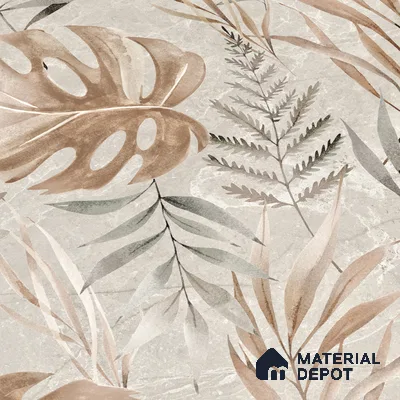 Floral Wall Tile TL 05510 C Lisburn Spring Decor 2 ft x 4 ft Vitrified Lush Plus Matte Finish - 9 mm | 4 Random Design | Suitable for Living Room, Bedroom, Bathroom, Kitchen (Sample)