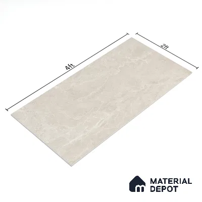 Marble Floor & Wall Tile TL 05510 Lisburn Spring 2 ft x 4 ft Vitrified Lush Plus Matte Finish - 9 mm | 6 Random Design | Suitable for Living Room, Bedroom, Bathroom, Kitchen (Sample)