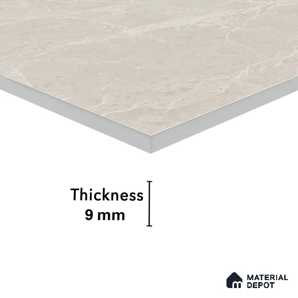Marble Floor & Wall Tile TL 05510 Lisburn Spring 2 ft x 4 ft Vitrified Lush Plus Matte Finish - 9 mm | 6 Random Design | Suitable for Living Room, Bedroom, Bathroom, Kitchen (Sample)