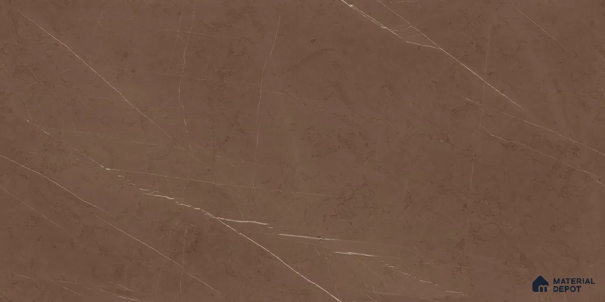Marble Floor & Wall Tile TL 05610 B Gravier Lush Brown 2 ft x 4 ft Vitrified Lush Plus Matte Finish - 9 mm | 6 Random Design | Suitable for Living Room, Bedroom, Bathroom (Sample)