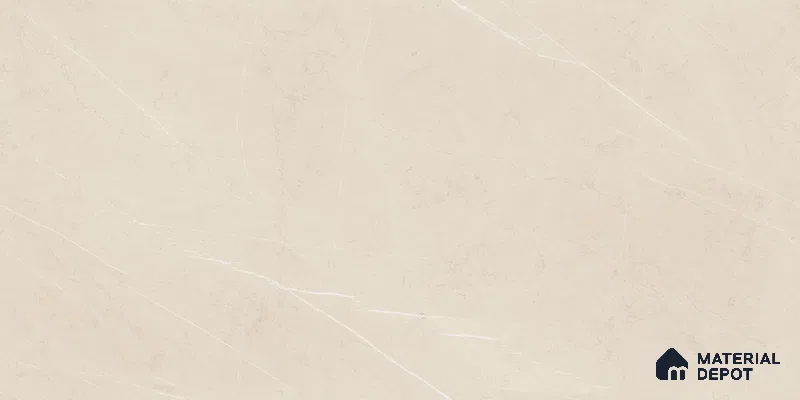 Marble Floor & Wall Tile TL 05610 Gravier Lush Cream 2 ft x 4 ft Vitrified Lush Plus Matte Finish - 9 mm | 6 Random Design | Suitable for Living Room, Bedroom, Bathroom (Sample)