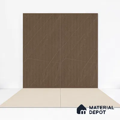 Marble Floor & Wall Tile TL 05610 Gravier Lush Cream 2 ft x 4 ft Vitrified Lush Plus Matte Finish - 9 mm | 6 Random Design | Suitable for Living Room, Bedroom, Bathroom (Sample)
