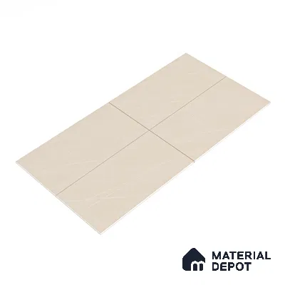 Marble Floor & Wall Tile TL 05610 Gravier Lush Cream 2 ft x 4 ft Vitrified Lush Plus Matte Finish - 9 mm | 6 Random Design | Suitable for Living Room, Bedroom, Bathroom (Sample)