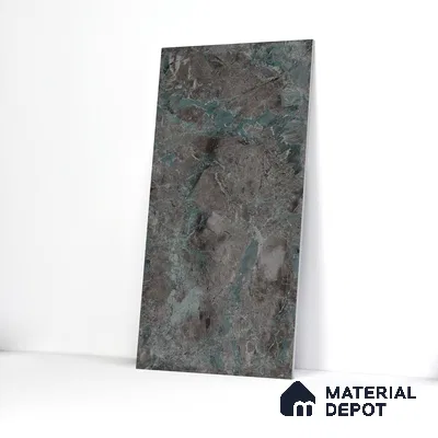 Marble Wall & Floor Tile TL 05534 C Lustro Aqua 2 ft x 4 ft Vitrified Glossy Finish - 9 mm | 8 Random Design | Suitable for Living Room, Bedroom, Bathroom, Kitchen (Sample)