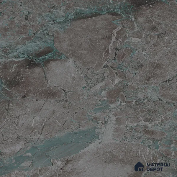 Marble Wall & Floor Tile TL 05534 C Lustro Aqua 2 ft x 4 ft Vitrified Glossy Finish - 9 mm | 8 Random Design | Suitable for Living Room, Bedroom, Bathroom, Kitchen (Sample)