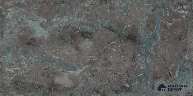 Marble Wall & Floor Tile TL 05534 C Lustro Aqua 2 ft x 4 ft Vitrified Glossy Finish - 9 mm | 8 Random Design | Suitable for Living Room, Bedroom, Bathroom, Kitchen (Sample)
