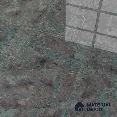 Marble Wall & Floor Tile TL 05534 C Lustro Aqua 2 ft x 4 ft Vitrified Glossy Finish - 9 mm | 8 Random Design | Suitable for Living Room, Bedroom, Bathroom, Kitchen (Sample)