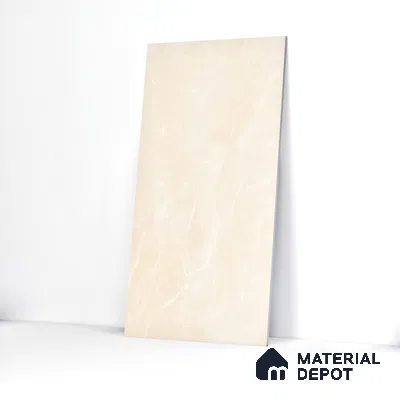 Marble Wall & Floor Tile TL 05529 B Luxe Crema 2 ft x 4 ft Vitrified Glossy Finish - 9 mm | 5 Random Design | Suitable for Living Room, Bedroom, Bathroom, Kitchen (Sample)