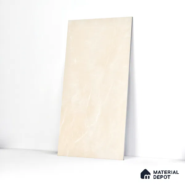 Marble Wall & Floor Tile TL 05529 B Luxe Crema 2 ft x 4 ft Vitrified Glossy Finish - 9 mm | 5 Random Design | Suitable for Living Room, Bedroom, Bathroom, Kitchen (Sample)