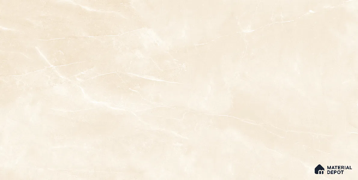 Marble Wall & Floor Tile TL 05529 B Luxe Crema 2 ft x 4 ft Vitrified Glossy Finish - 9 mm | 5 Random Design | Suitable for Living Room, Bedroom, Bathroom, Kitchen (Sample)